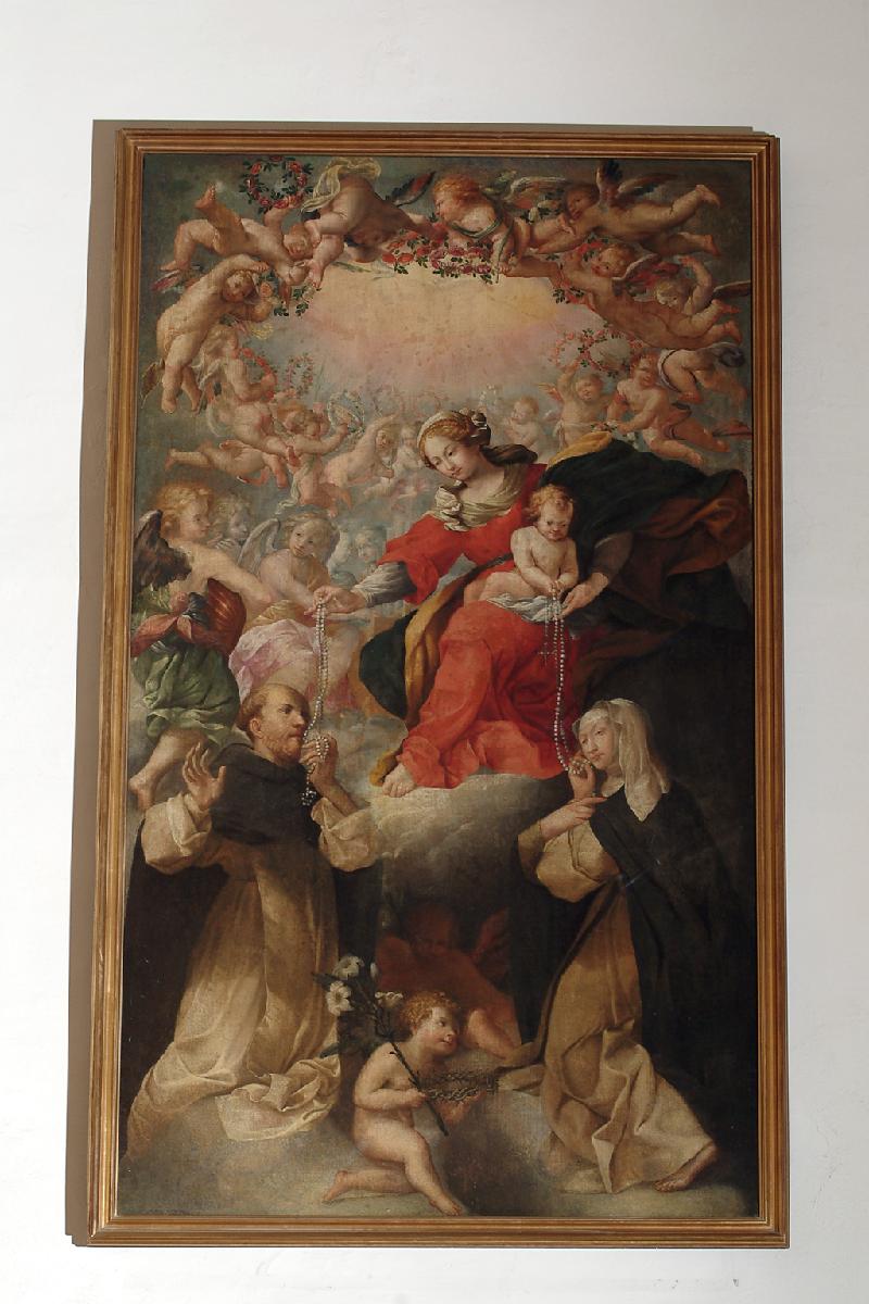 52-Liberi P. sec. XVII, Madonna del Rosario e i Santi Domenico e Caterina-beweb